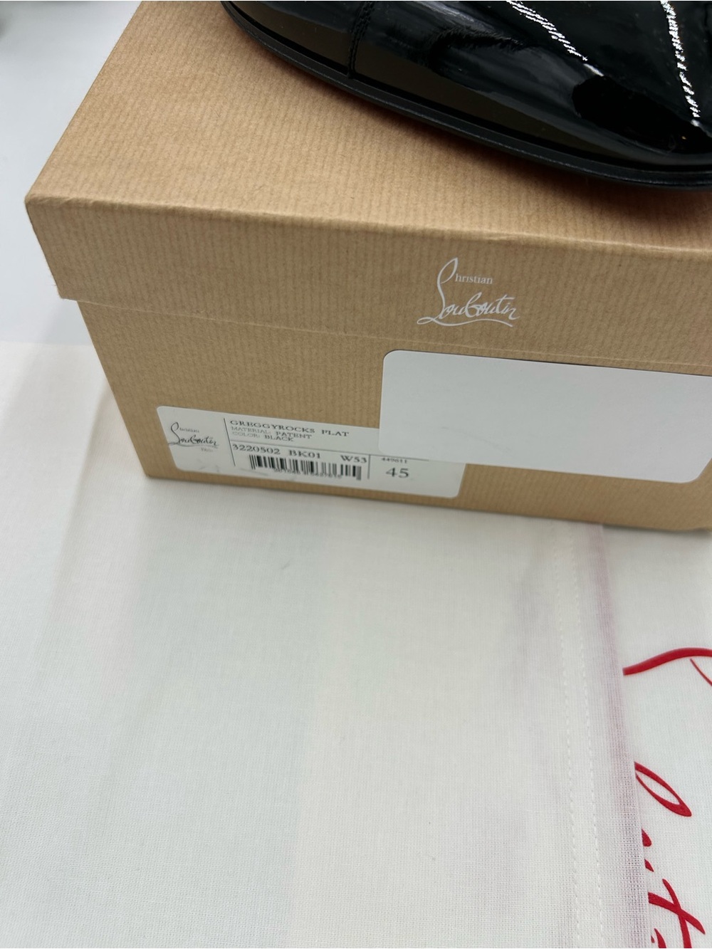 Men's Christian Louboutin GREGGYROCKS patent leather spiked Oxford's size 45 - Picture 5 of 12
